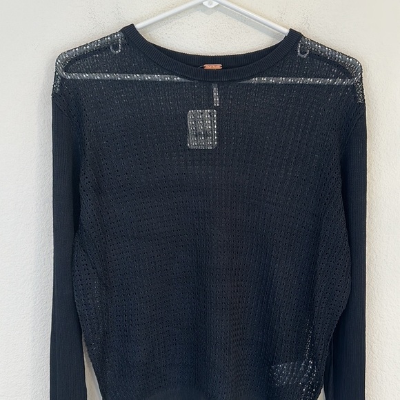 NWT Free People H20 Crew Pullover Black - Picture 6 of 12